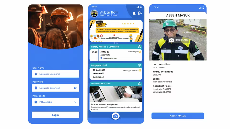 GPS attendance mobile application developed by Troyanix
